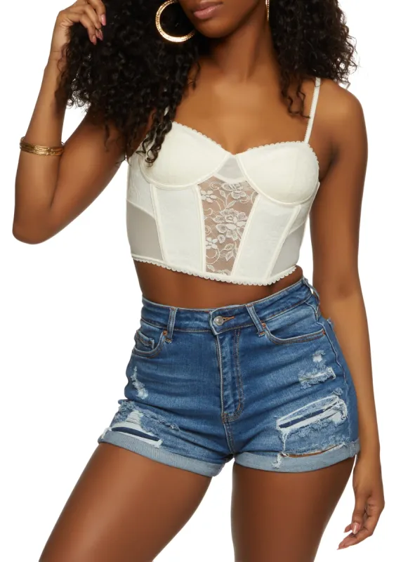 Floral Lace Corset Bustier Top sold by Rainbow