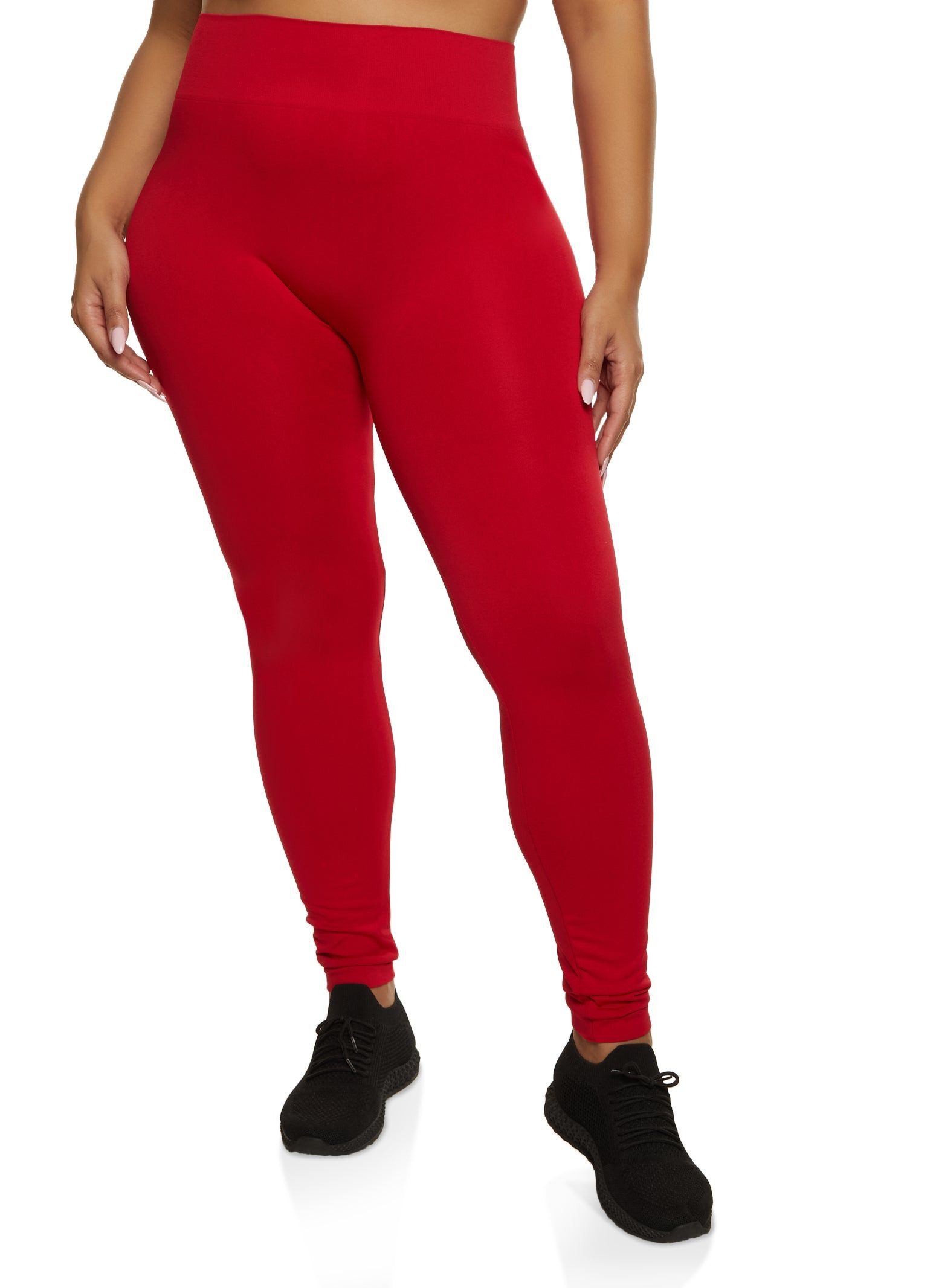 Plus Size Basic Seamless High Waist Leggings sold by Rainbow