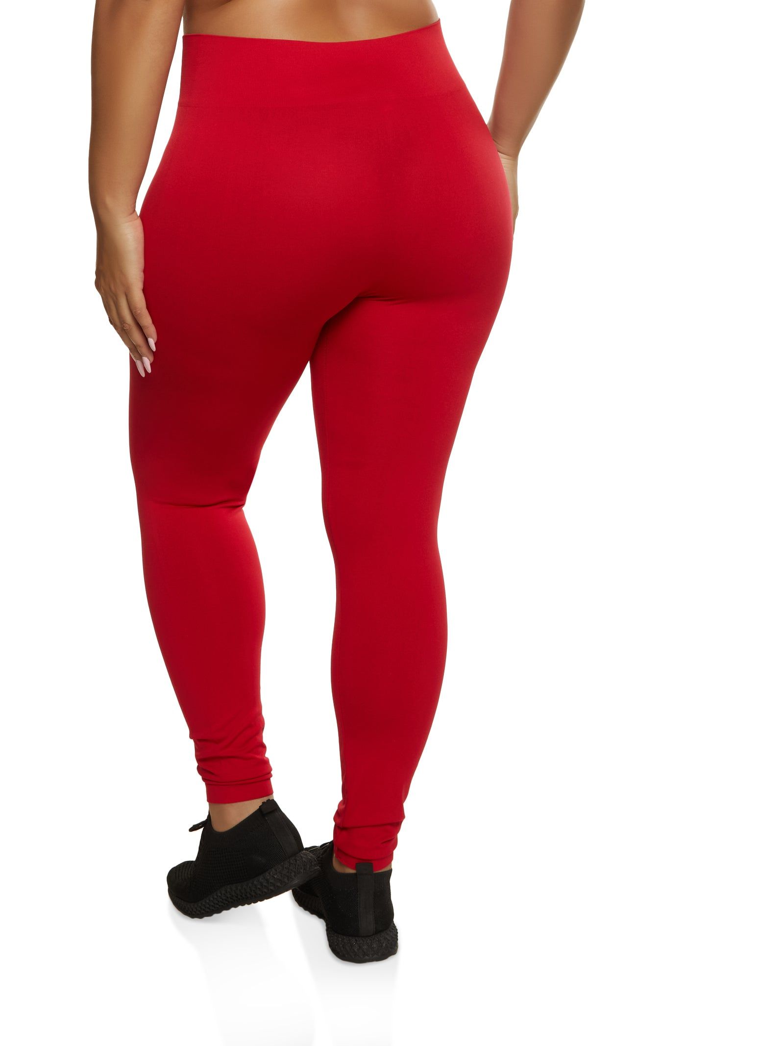Plus Size Basic Seamless High Waist Leggings sold by Rainbow product image thumbnail 2