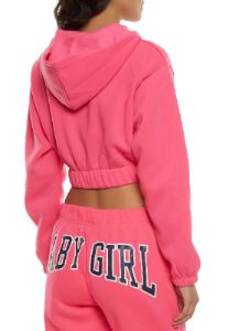 Baby Girl Varsity Graphic Cropped Hoodie sold by Rainbow