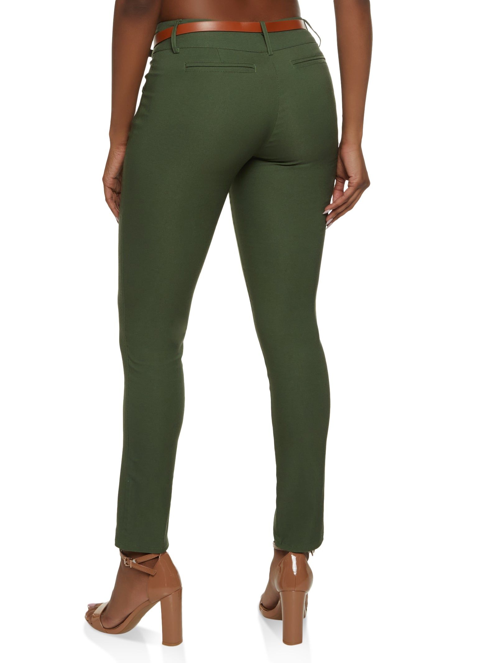Belted Skinny Dress Pants sold by Rainbow product image thumbnail 3
