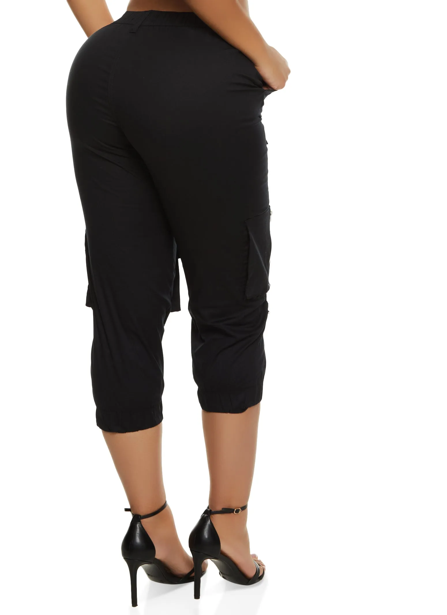 Zip Pocket Capri Cargo Pants sold by Rainbow product image thumbnail 3