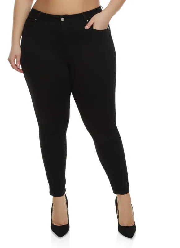 Plus Size WAX High Waist Whiskered Jeans sold by Rainbow