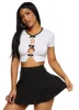 Bow Cut Out Crop Top sold by Rainbow