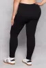 Plus Size Seamless Ribbed High Waist Leggings sold by Rainbow