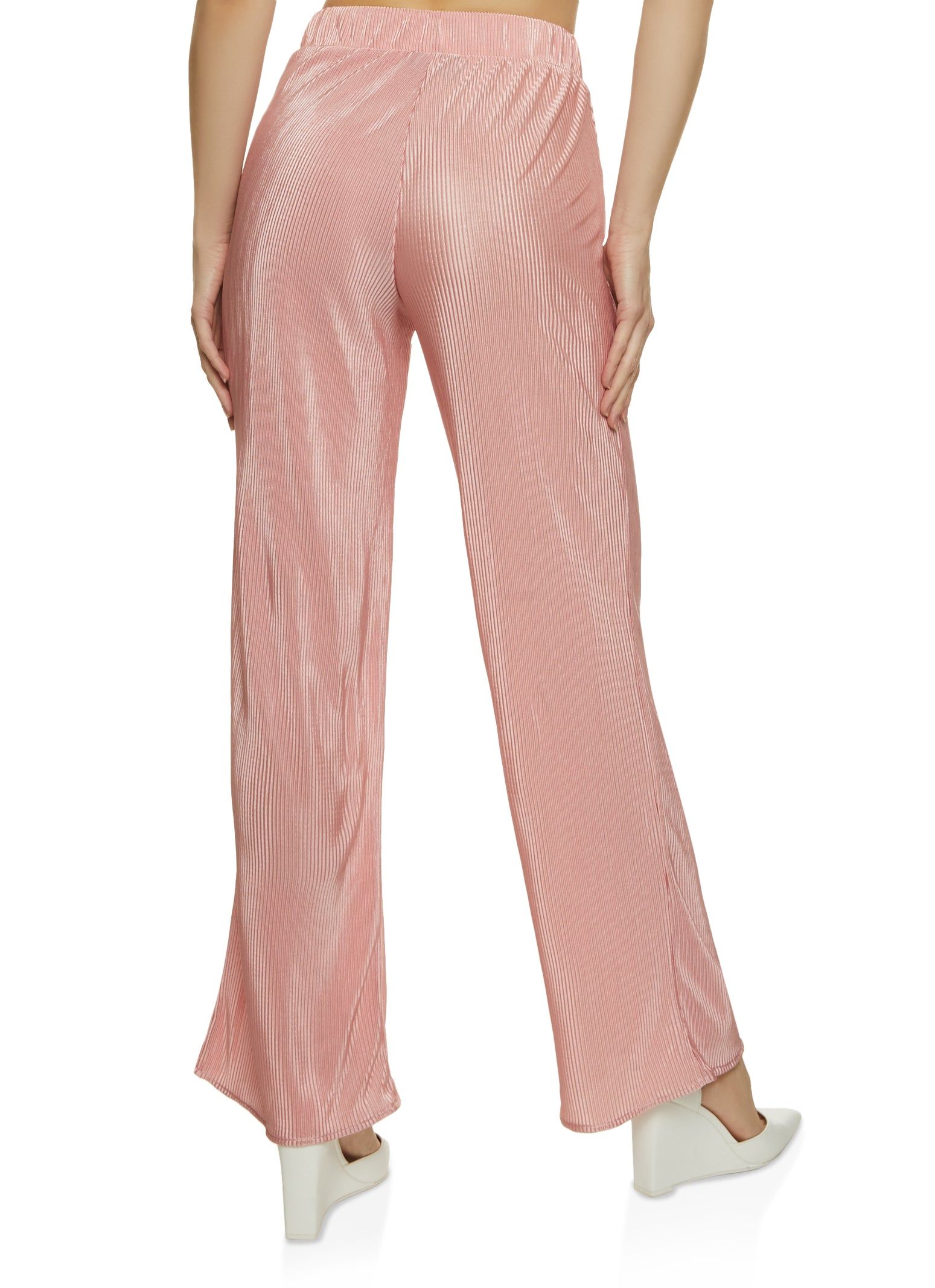 High Waist Plisse Palazzo Pants sold by Rainbow product image thumbnail 2