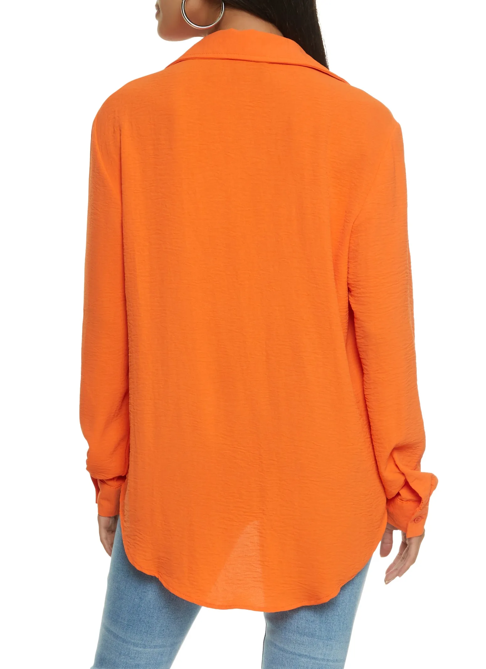 Crepe Knit Button Front Shirt sold by Rainbow product image thumbnail 2