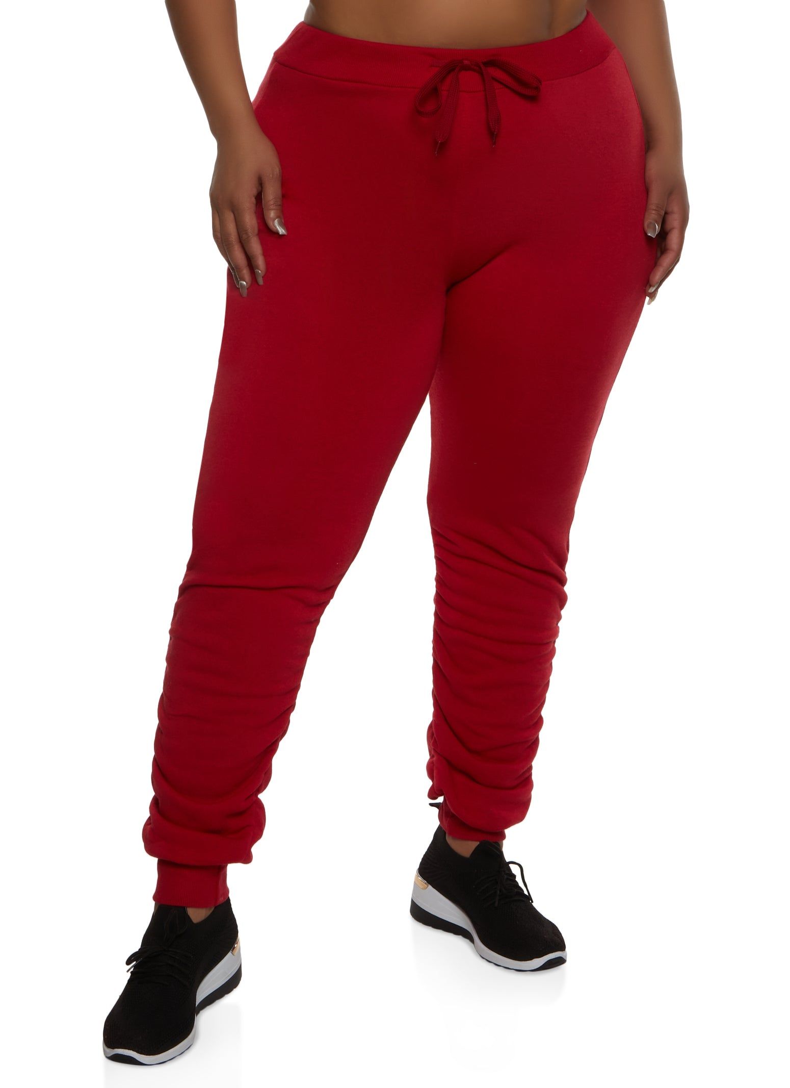 Plus Size Ruched Drawstring Joggers sold by Rainbow
