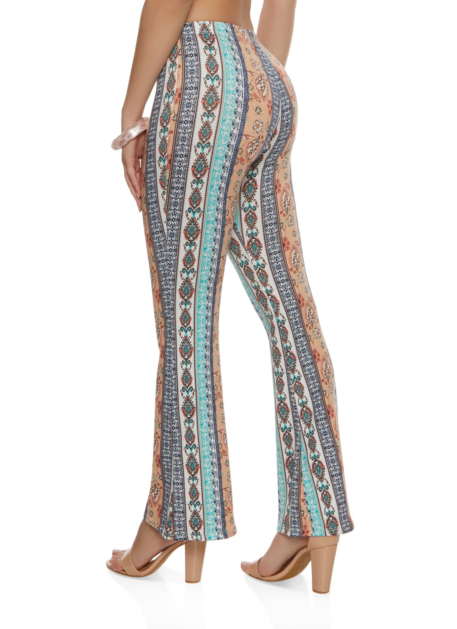 Mixed Print Boho Flare Pants sold by Rainbow product image thumbnail 2
