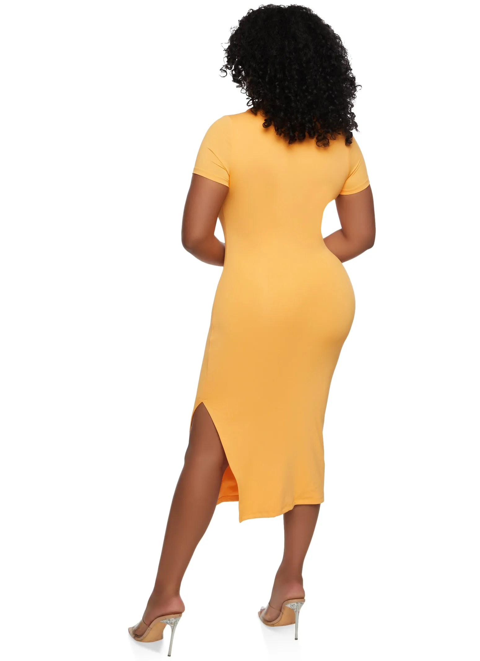Haute Monde Collared Bodycon Midi Dress sold by Rainbow product image thumbnail 3
