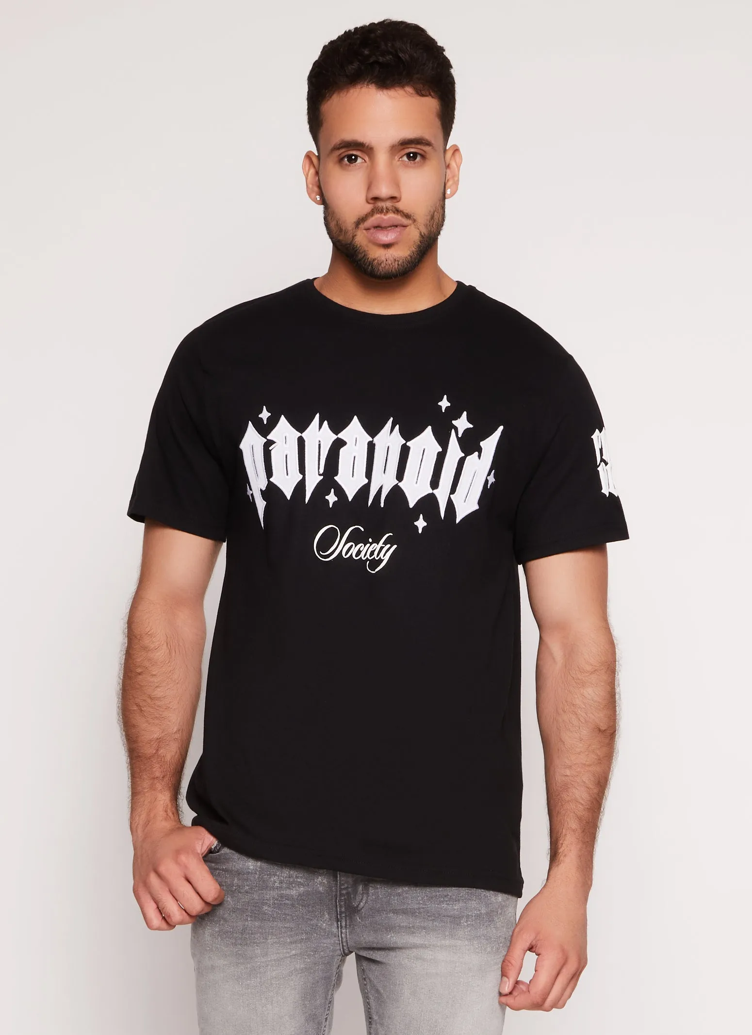 Mens Paranoid Society Graphic Tee sold by Rainbow