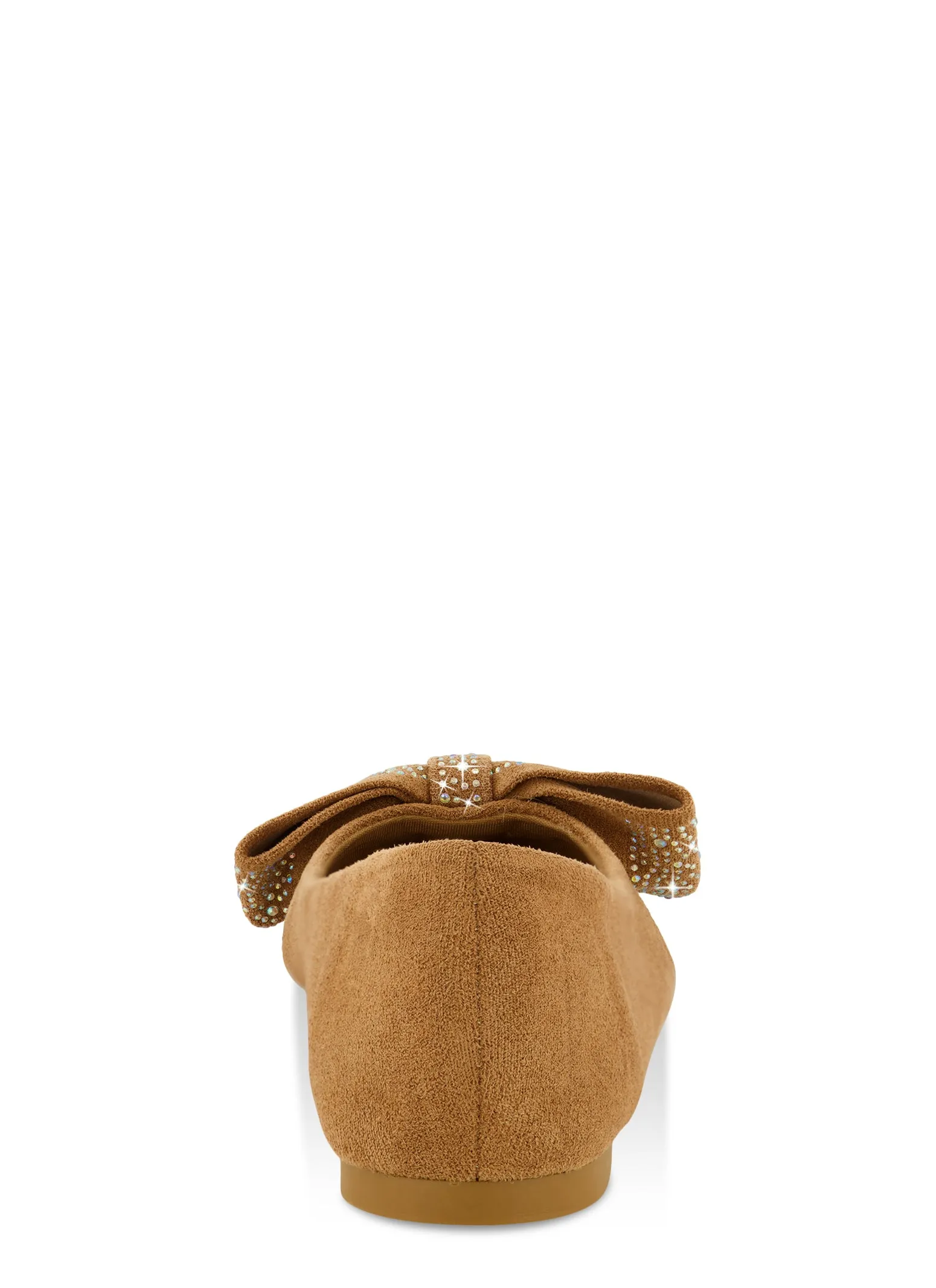 Rhinestone Studded Bow Pointed Toe Flats sold by Rainbow product image thumbnail 3