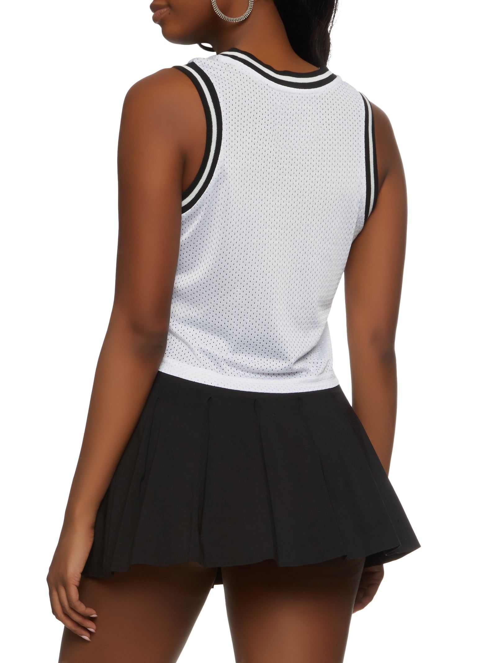 Studded New York 95 Cropped Basketball Jersey sold by Rainbow product image thumbnail 2