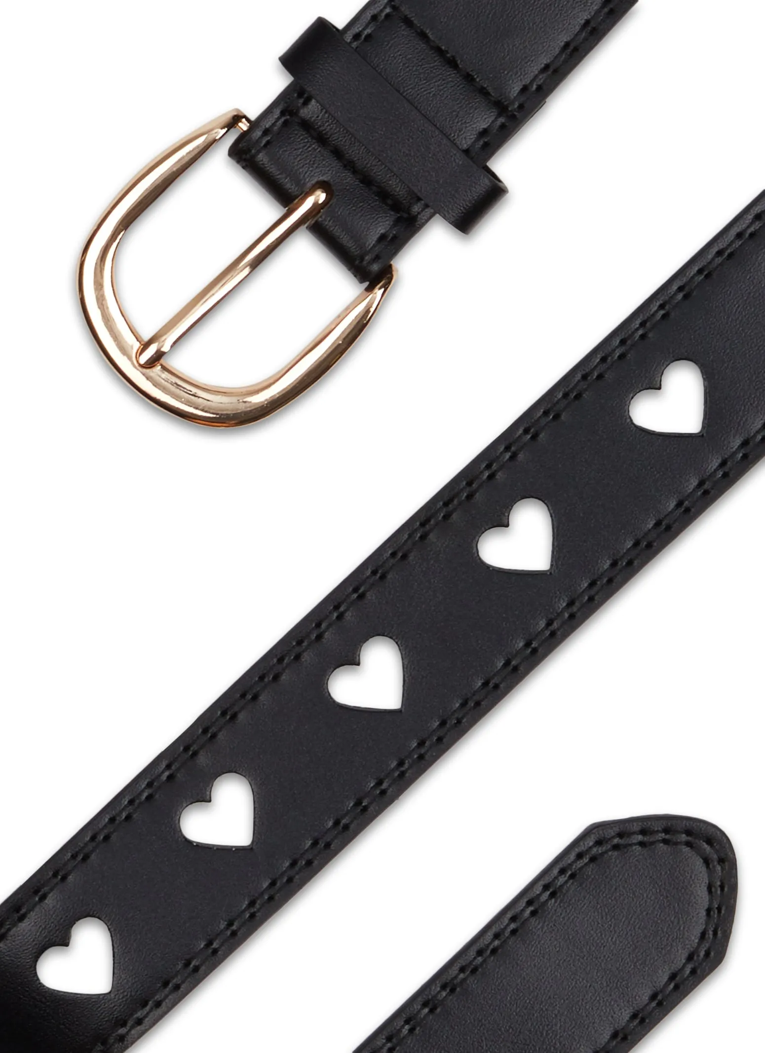 Plus Size Cut Out Heart Faux Leather Belt sold by Rainbow product image thumbnail 2