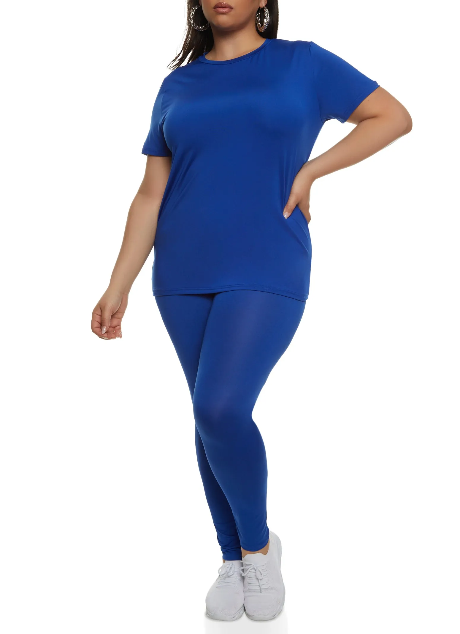 Plus Size Daisy Basic Soft Knit Short Sleeve Top sold by Rainbow product image thumbnail 2