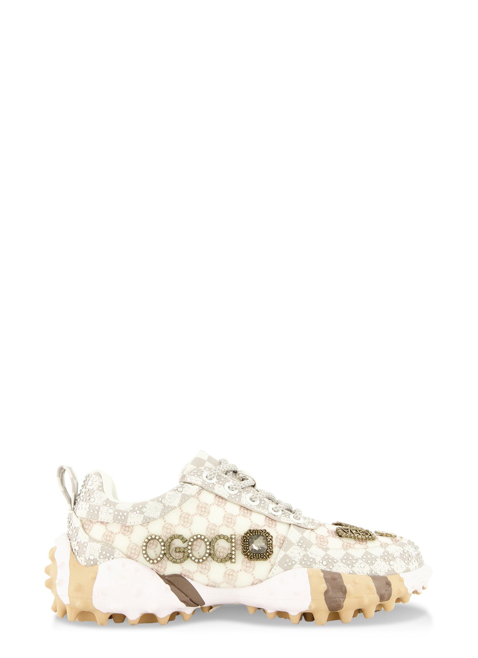 Rhinestone Color Block Lace Up Sneakers sold by Rainbow product image thumbnail 2