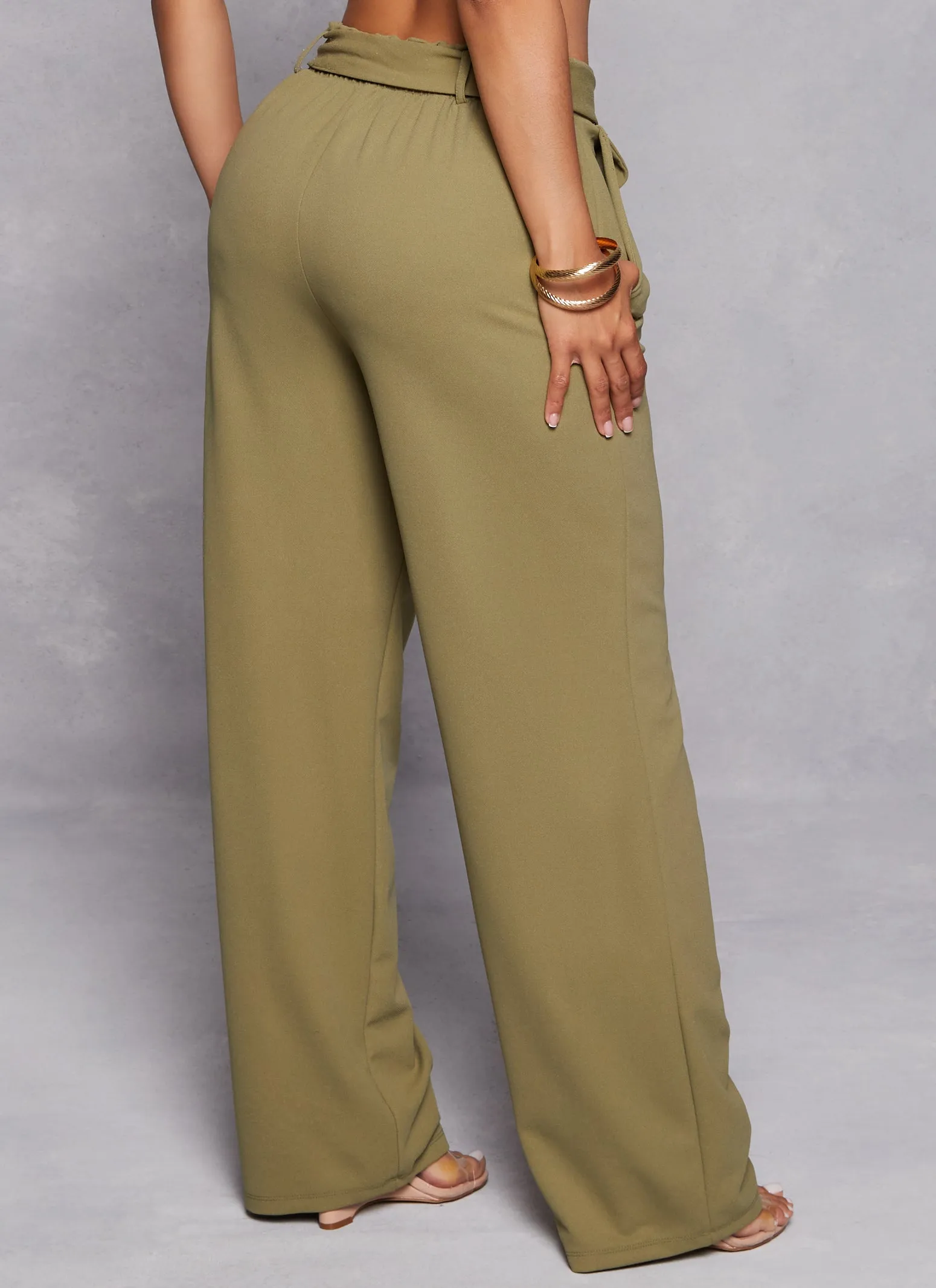 Haute Monde Tie Waist Belted Dress Pants sold by Rainbow product image thumbnail 3
