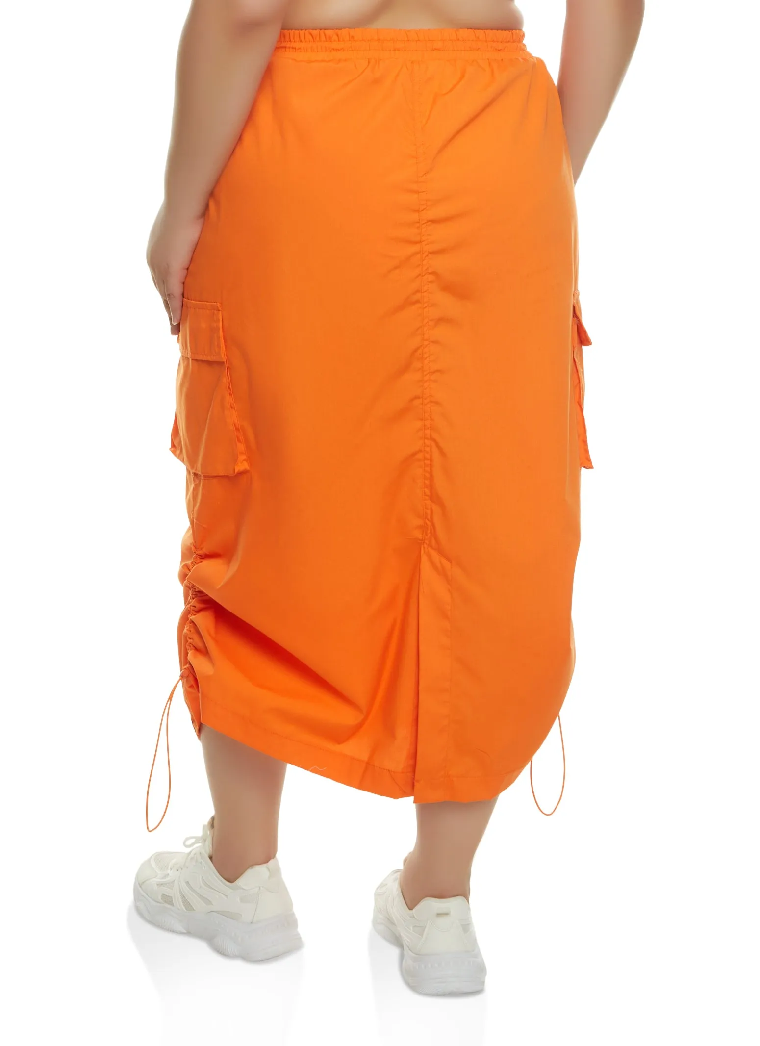 Plus Size Toggle Drawstring Utility Maxi Skirt sold by Rainbow product image thumbnail 3