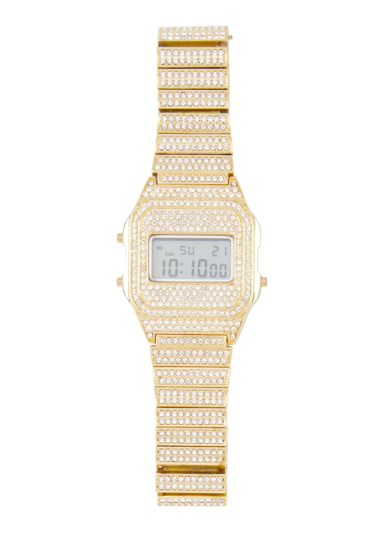 Studded Rhinestone Digital Watch sold by Rainbow product image thumbnail 2