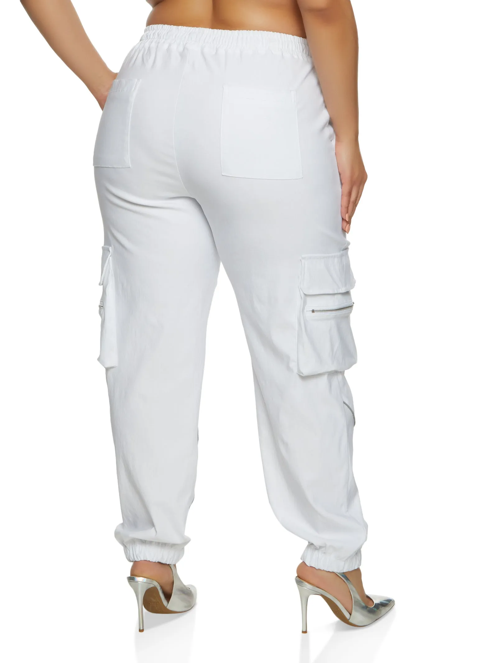 Plus Size Piping Zip Pocket Cargo Pants sold by Rainbow product image thumbnail 2