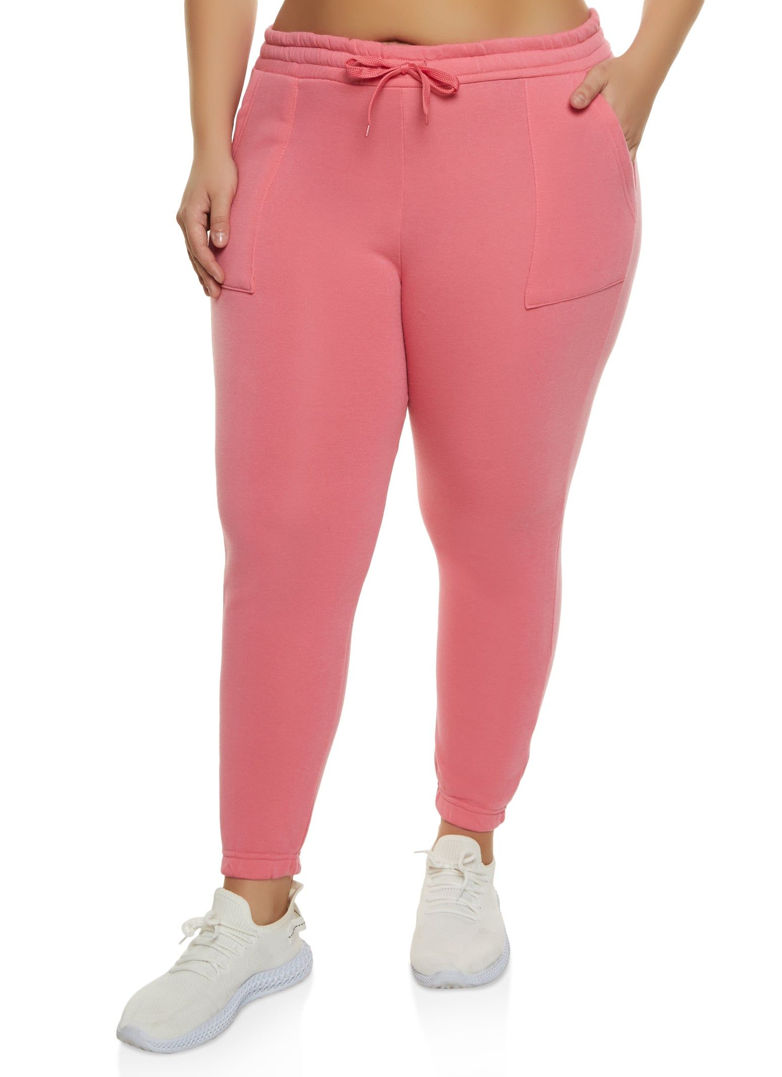 Plus Size Fleece Drawstring Sweatpants sold by Rainbow