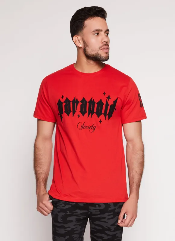 Mens Paranoid Society Graphic Tee made by Rainbow