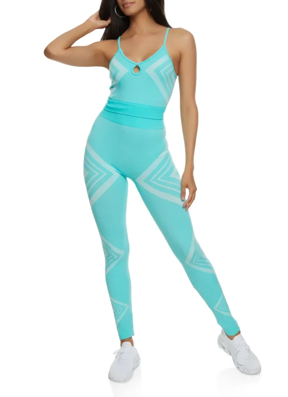 Triangle Print High Waist Leggings sold by Rainbow