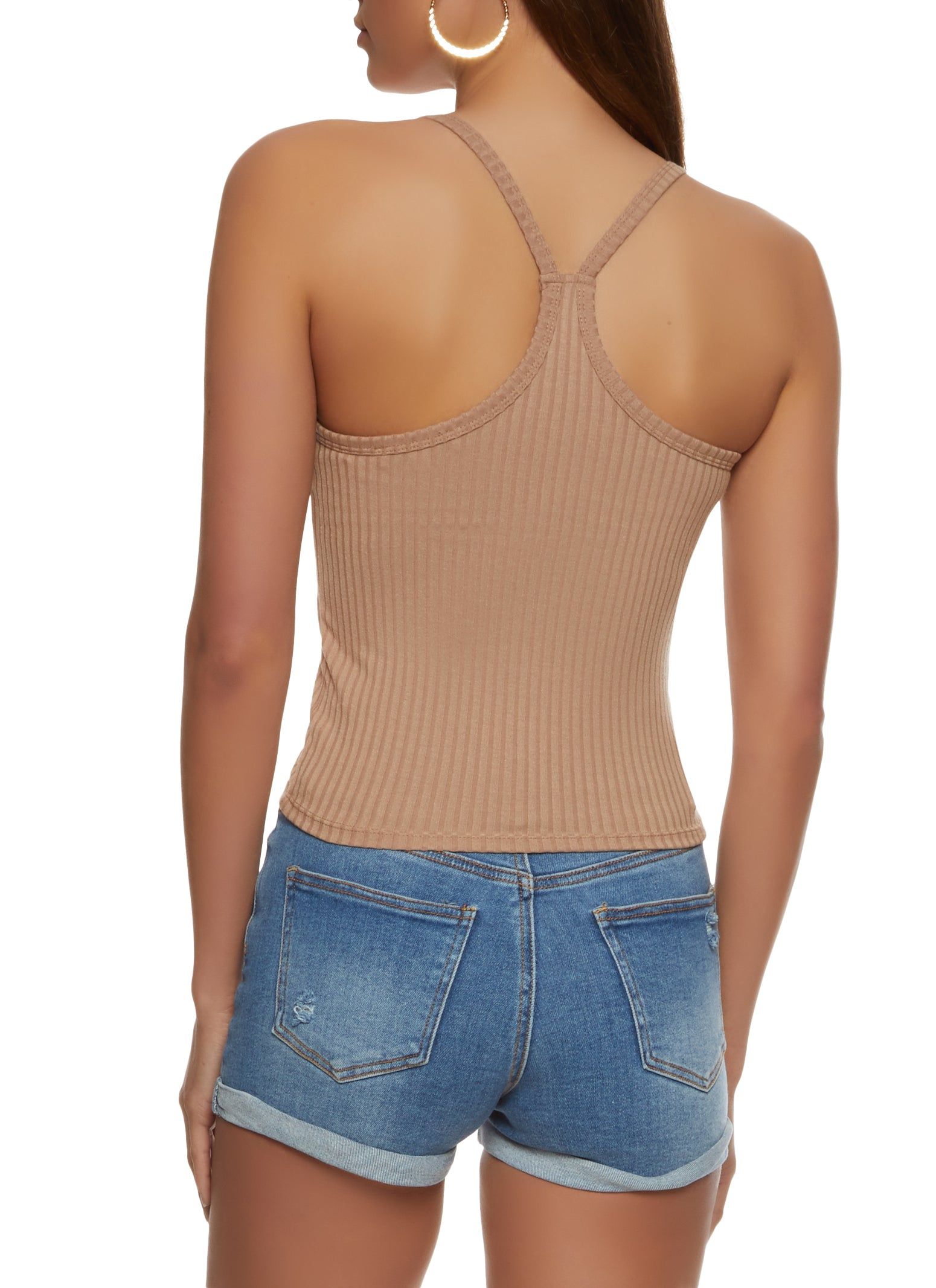 Ribbed Knit Scoop Neck Cami sold by Rainbow product image thumbnail 2