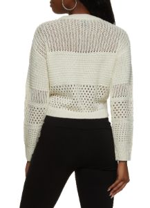 Pointelle Knit Pullover Sweater sold by Rainbow