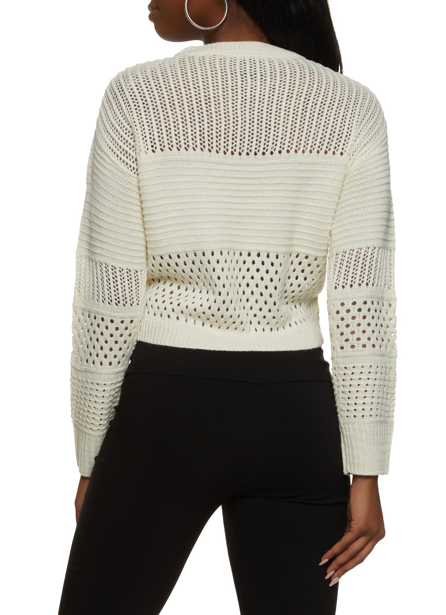 Pointelle Knit Pullover Sweater sold by Rainbow product image thumbnail 2