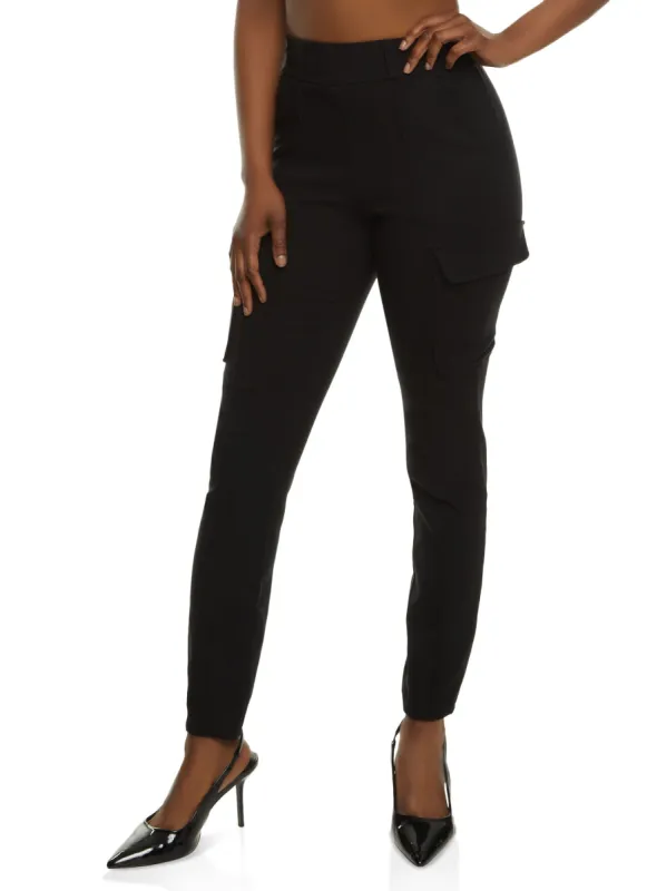 Pintuck Cargo Pocket Joggers sold by Rainbow