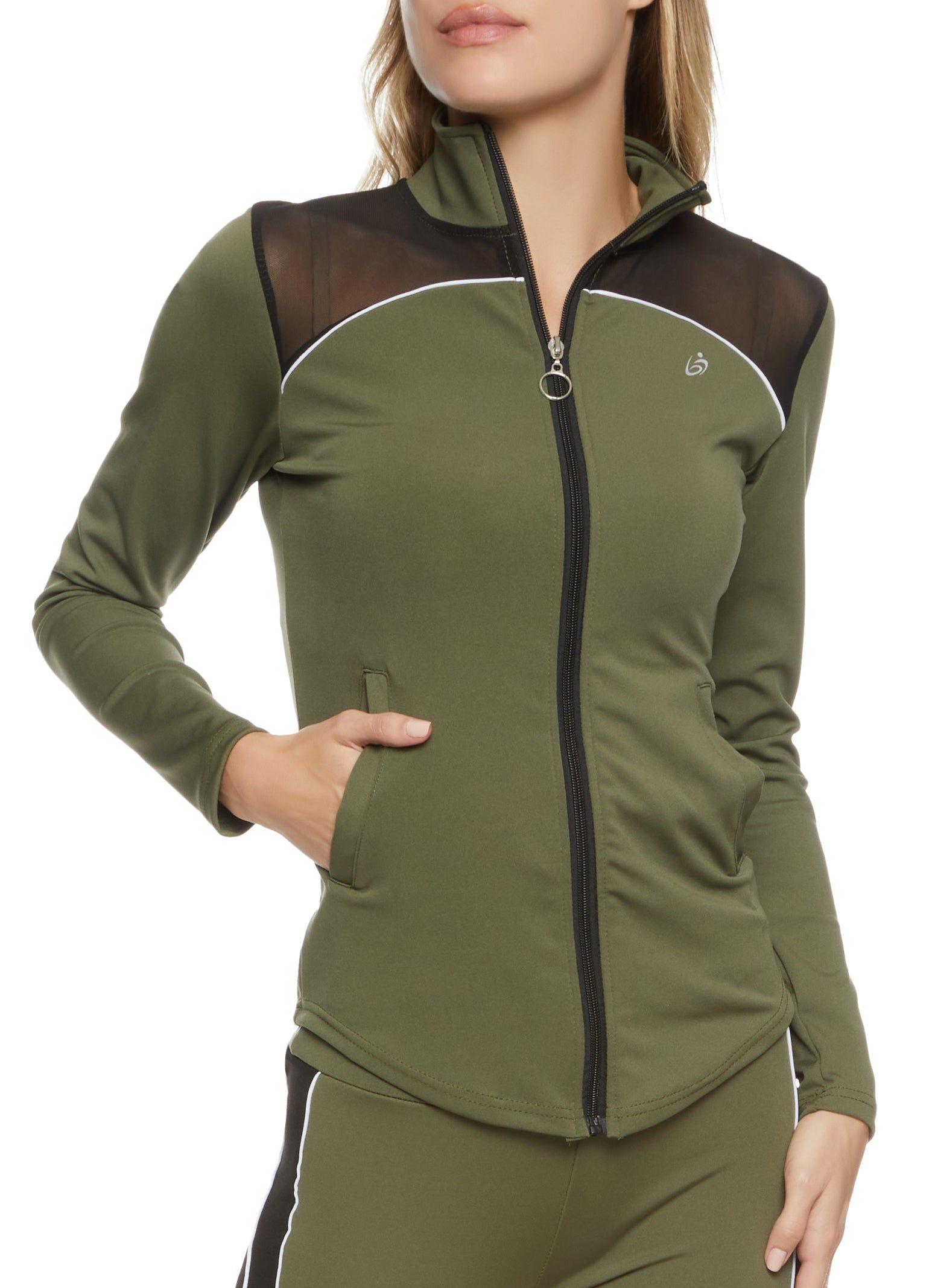 Mesh Insert Track Jacket sold by Rainbow