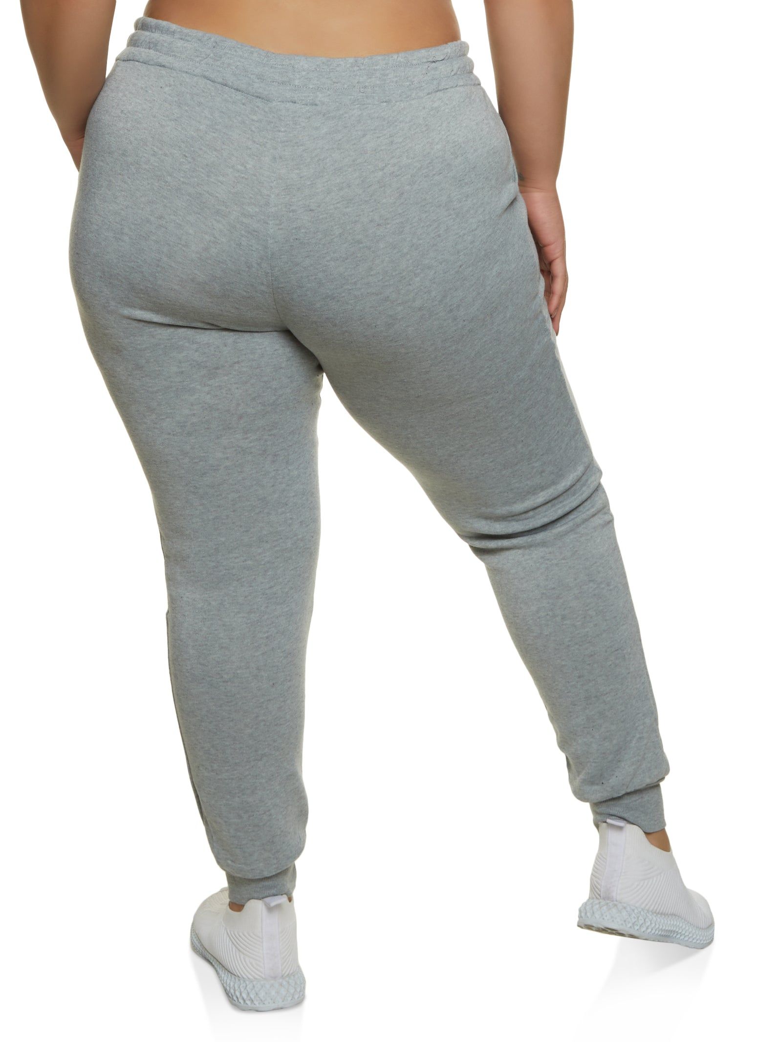 Plus Size Fleece High Waisted Joggers sold by Rainbow product image thumbnail 2