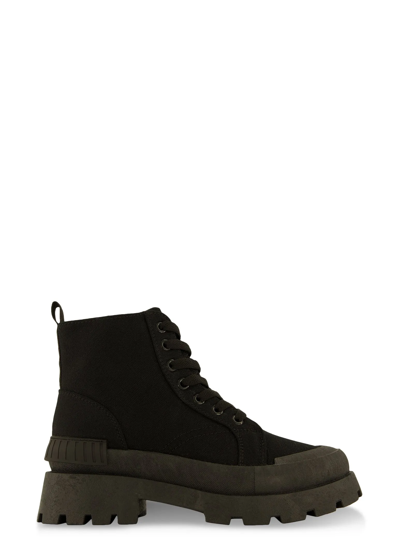 Canvas Cap Toe Detail Combat Boots sold by Rainbow product image thumbnail 2