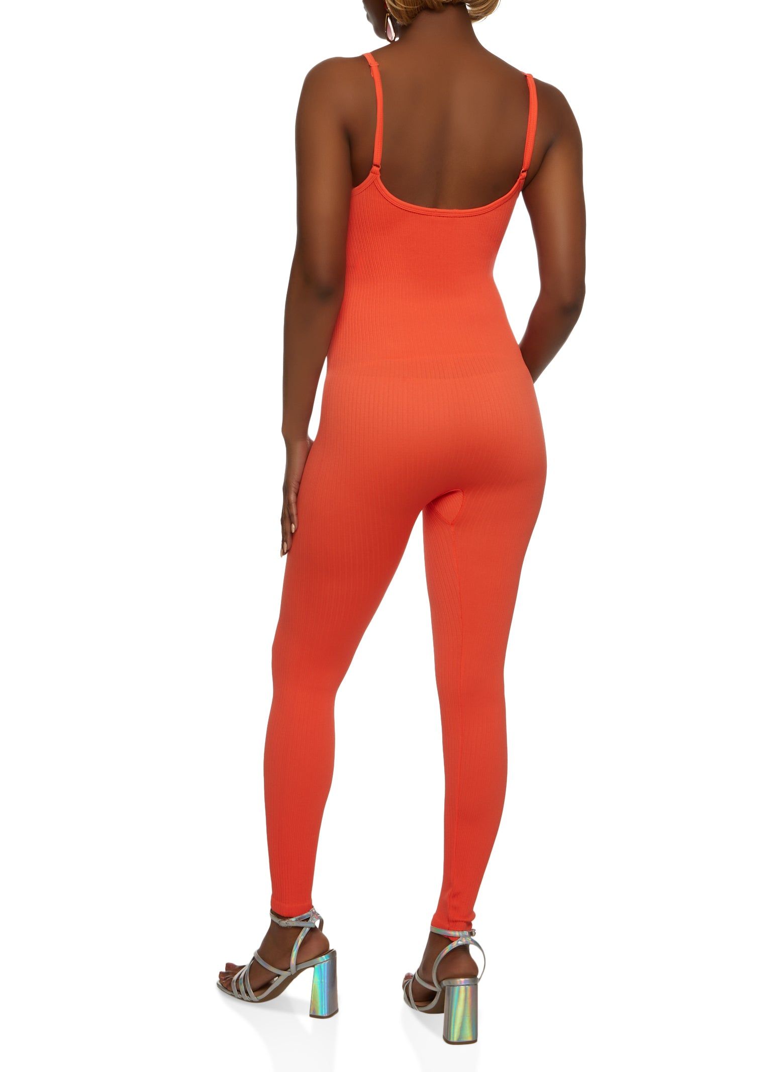 Ribbed Scoop Neck Cami Catsuit sold by Rainbow product image thumbnail 2