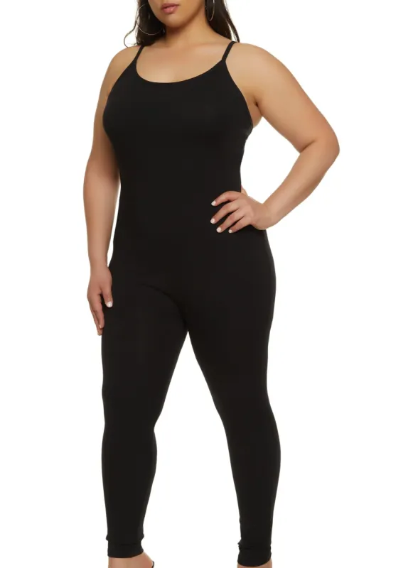 Plus Size Cami Catsuit sold by Rainbow