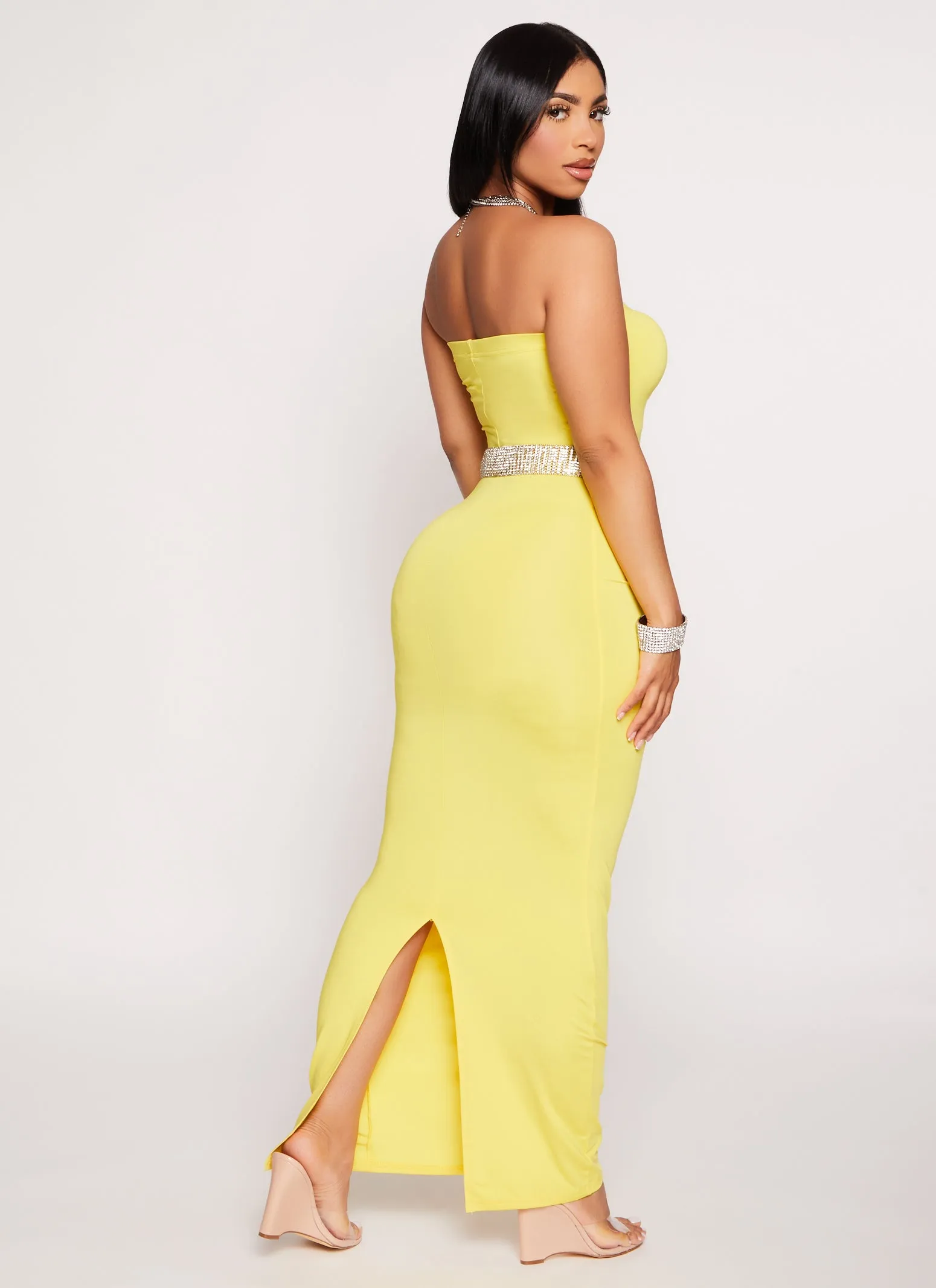 Daisy Solid Maxi Tube Dress sold by Rainbow product image thumbnail 3