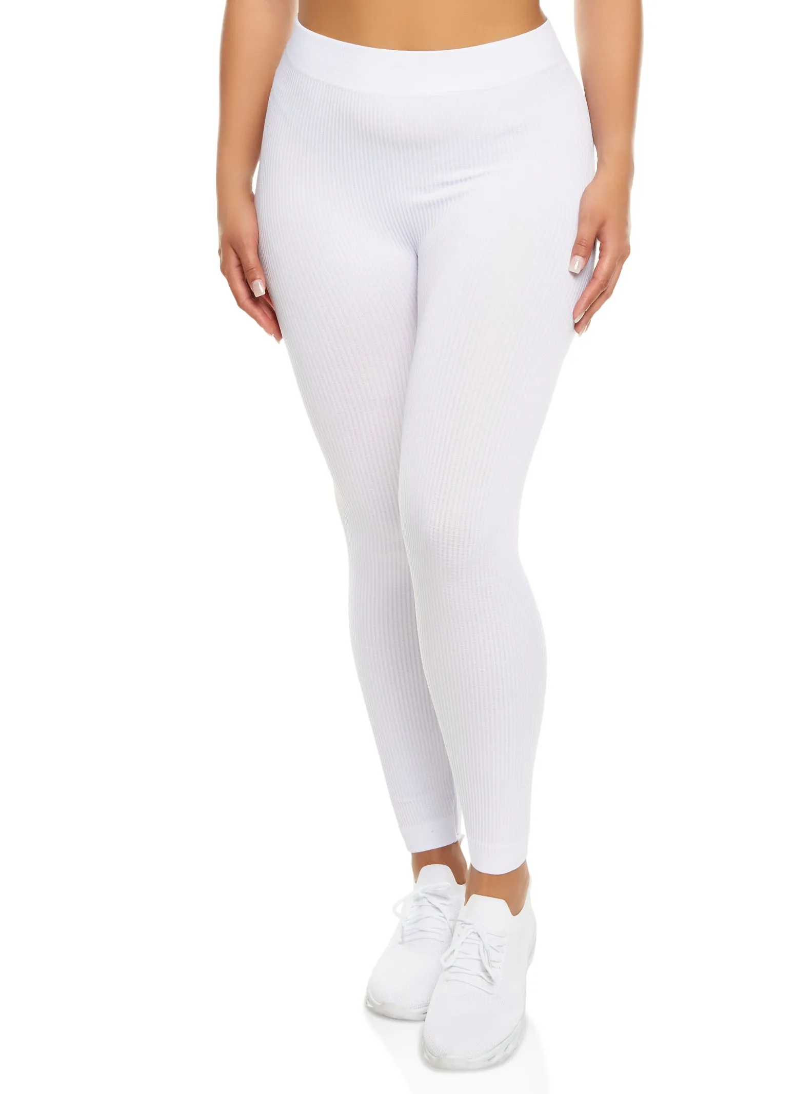 Waffle Knit High Waisted Leggings sold by Rainbow