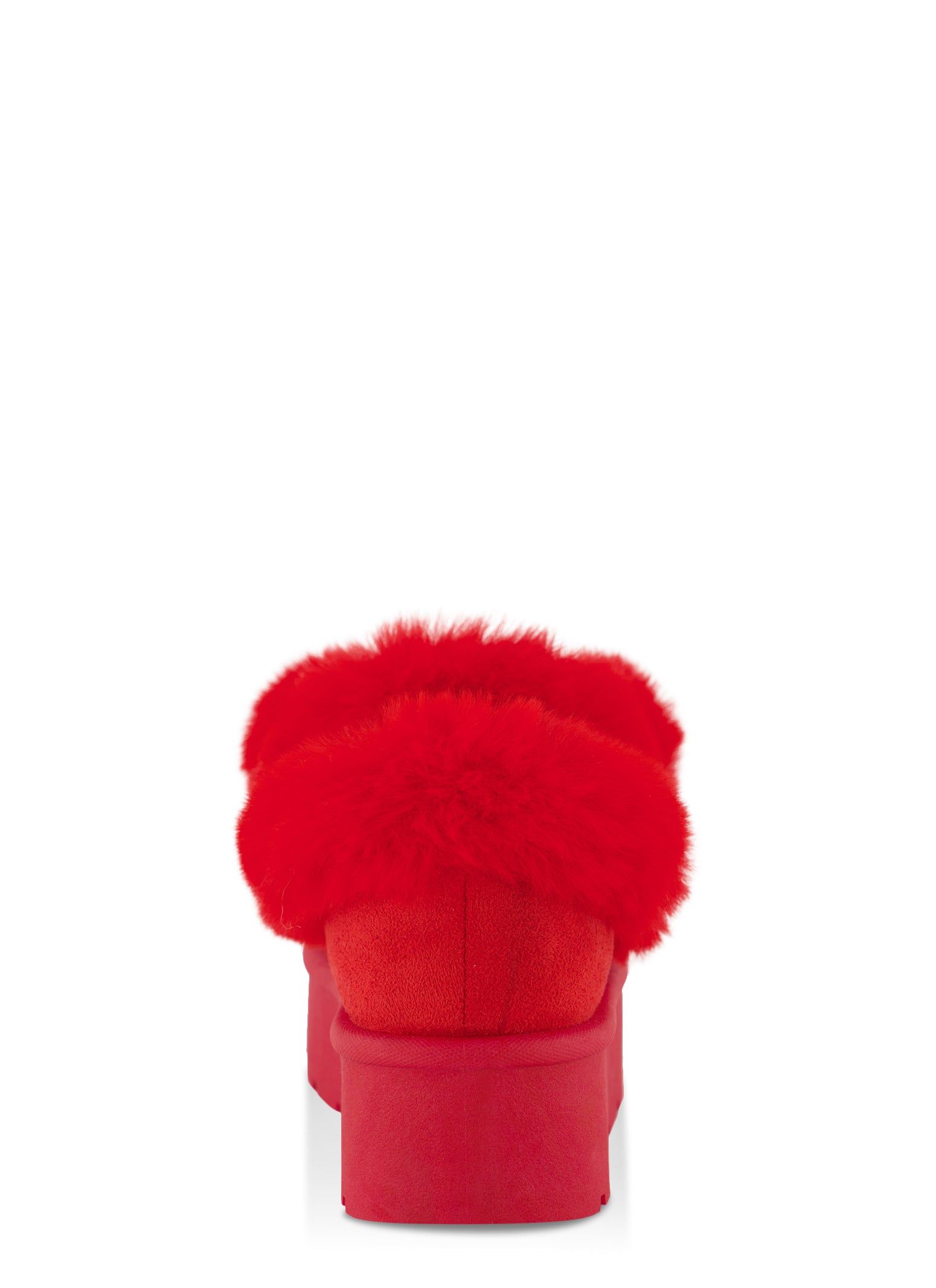 Platform Faux Fur Pom Pom Boots sold by Rainbow product image thumbnail 3