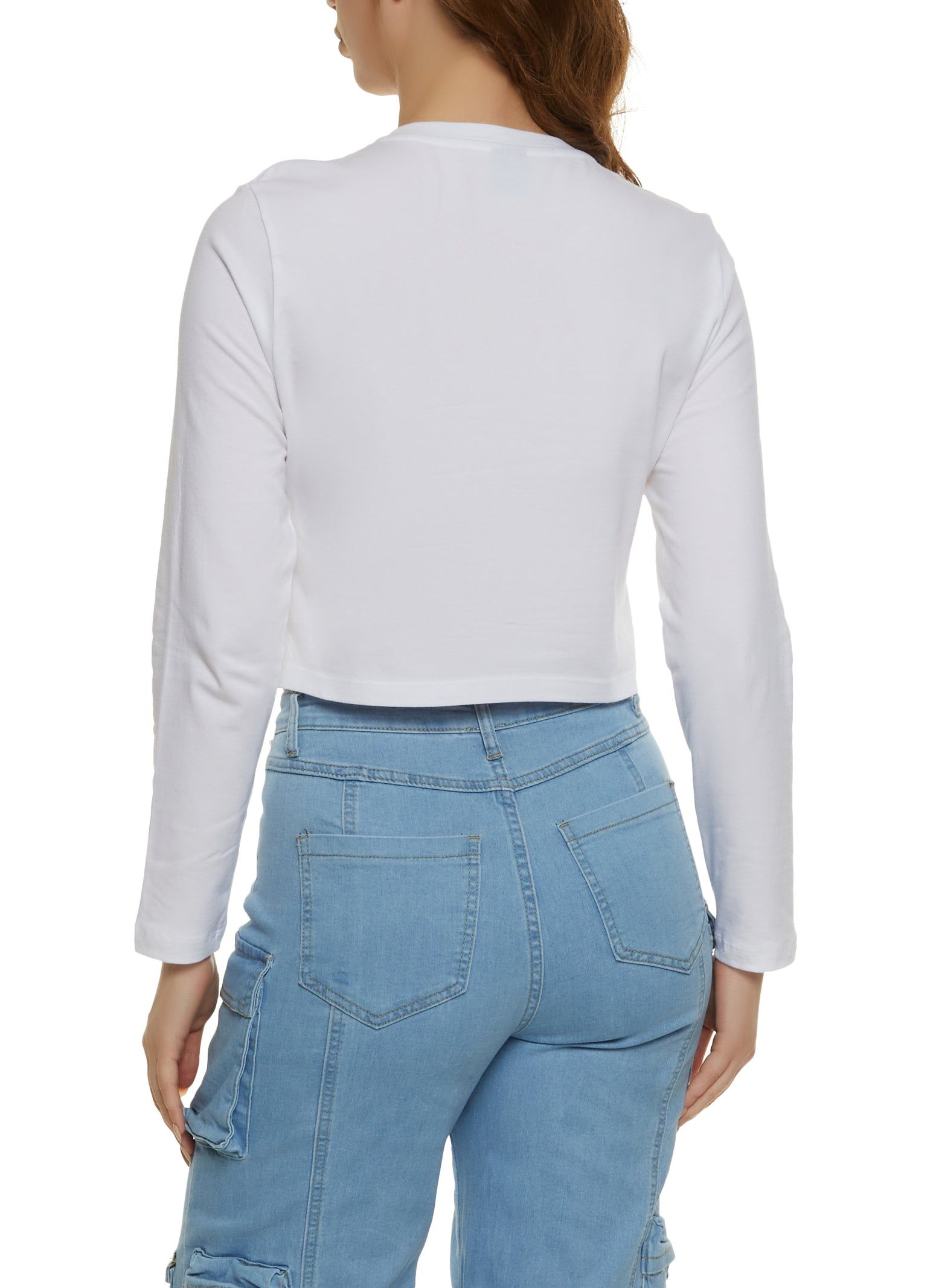 Blessed Long Sleeve Rhinestone Graphic Tee sold by Rainbow product image thumbnail 2