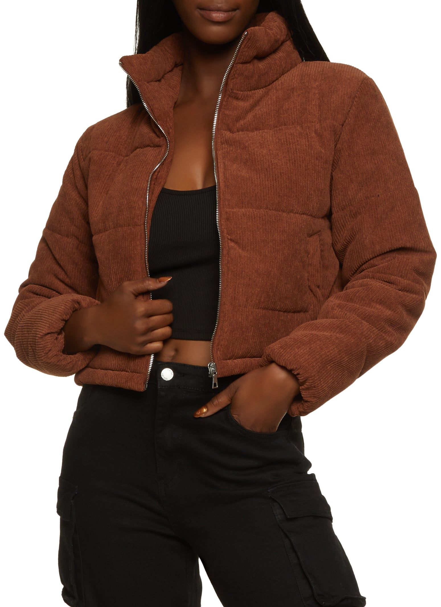 Corduroy Puffer Jacket sold by Rainbow