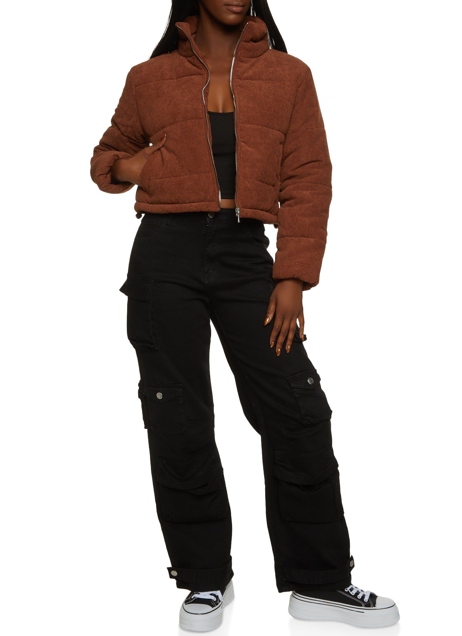 Corduroy Puffer Jacket sold by Rainbow product image thumbnail 2