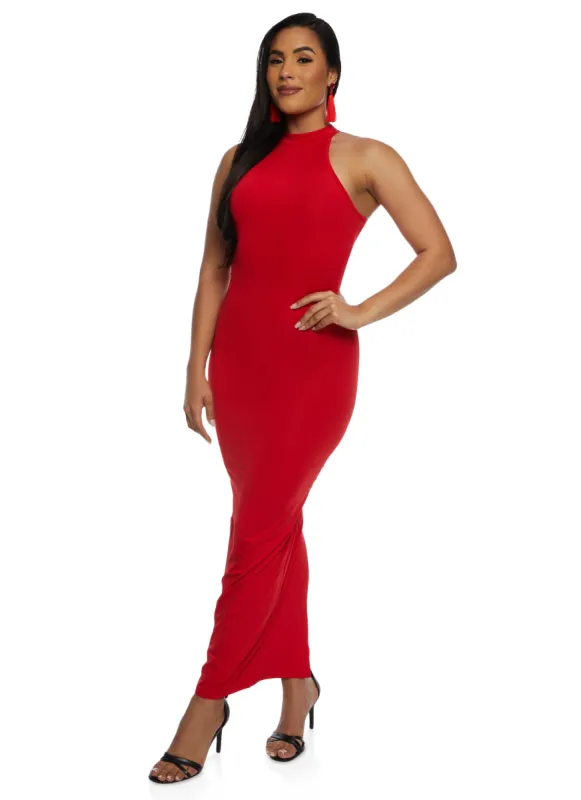 Daisy Mock Neck Tank Maxi Dress sold by Rainbow