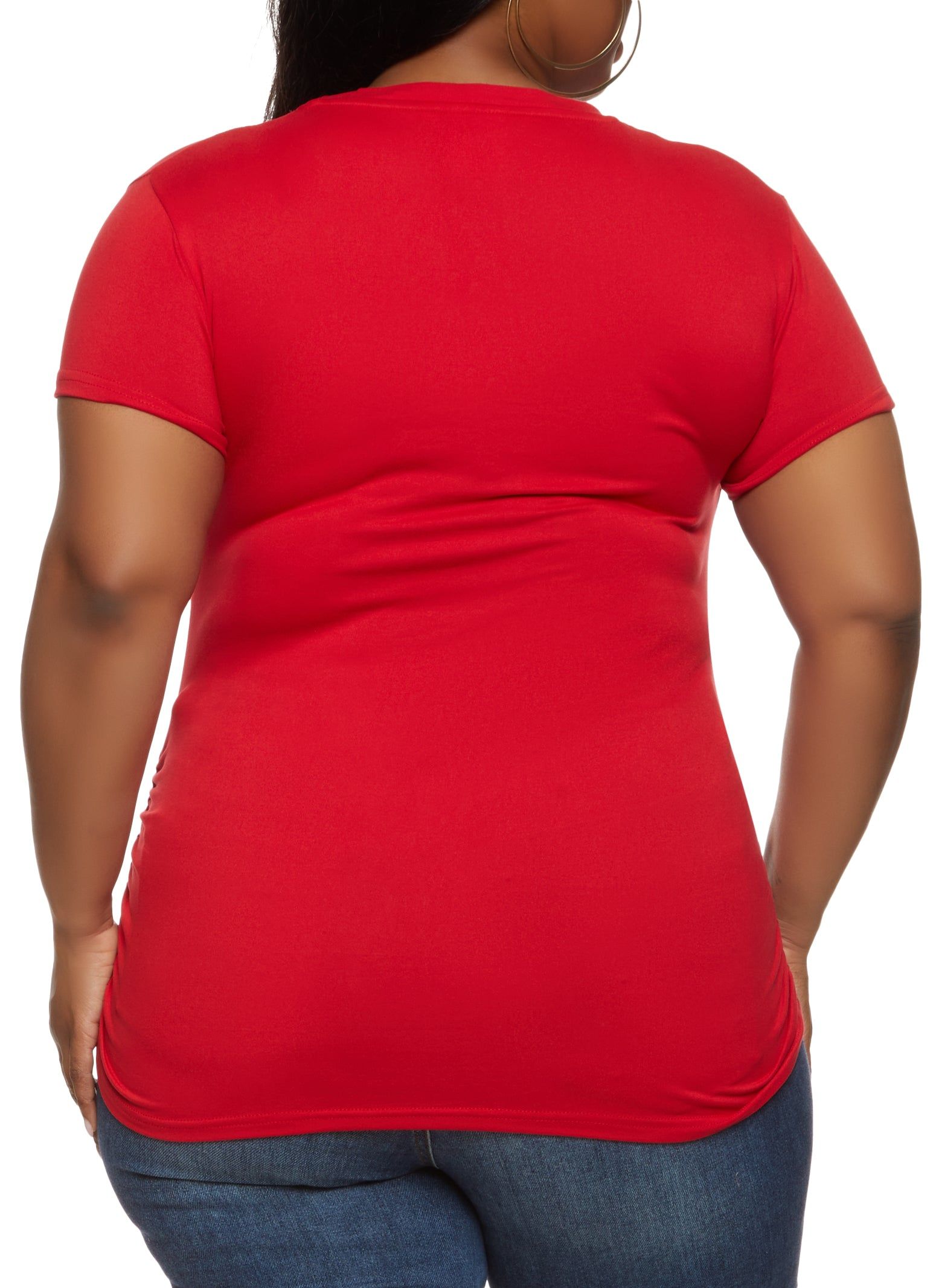 Plus Size Queen Embossed Foil Graphic Tee sold by Rainbow product image thumbnail 2