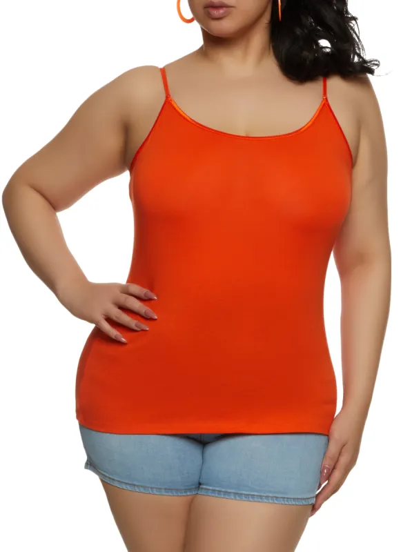 Plus Size Basic Scoop Neck Cami sold by Rainbow