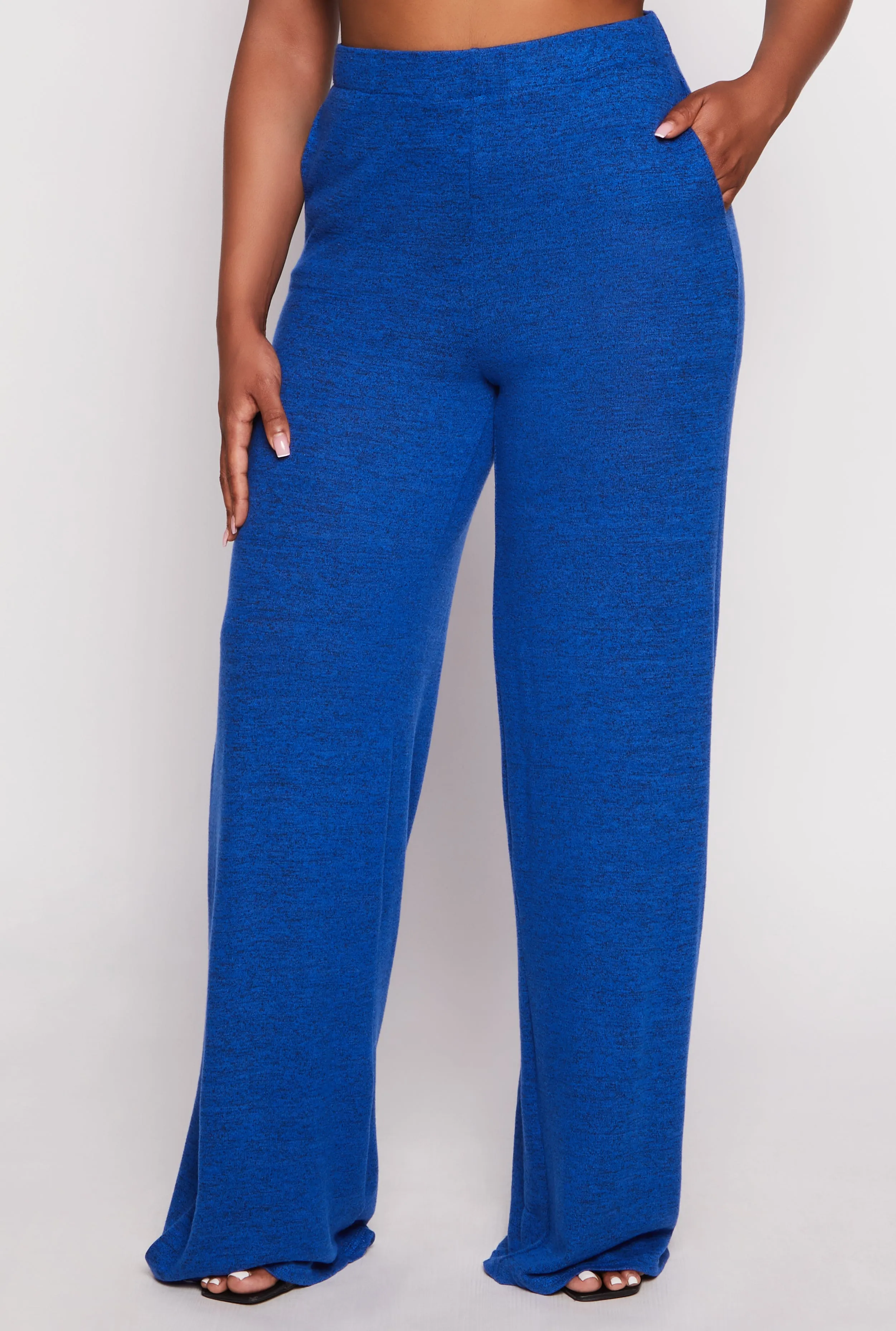 Plus Size Brush Knit High Waist Pants sold by Rainbow product image thumbnail 2