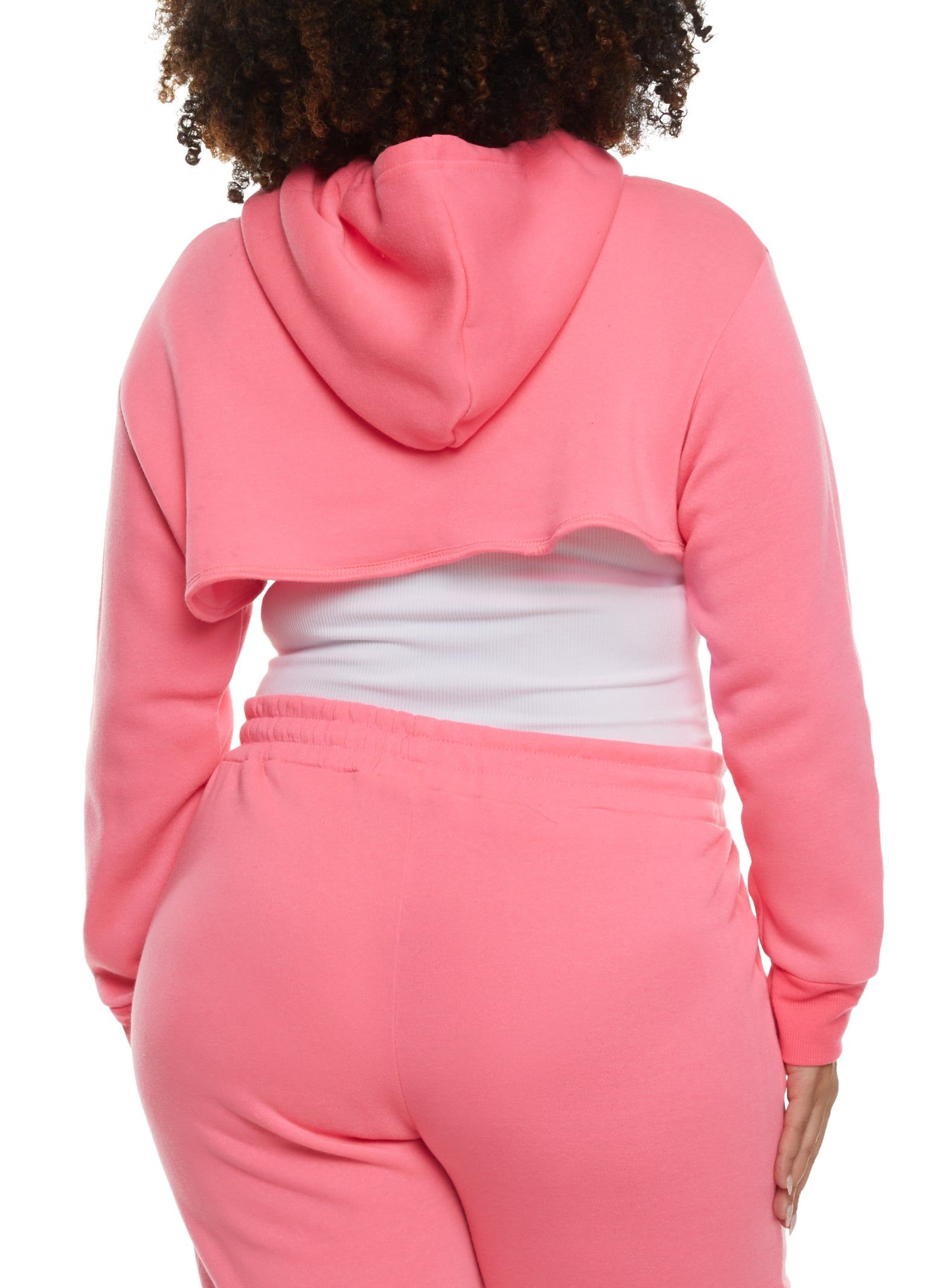 Plus Size Long Sleeve Shrug Hoodie sold by Rainbow product image thumbnail 3