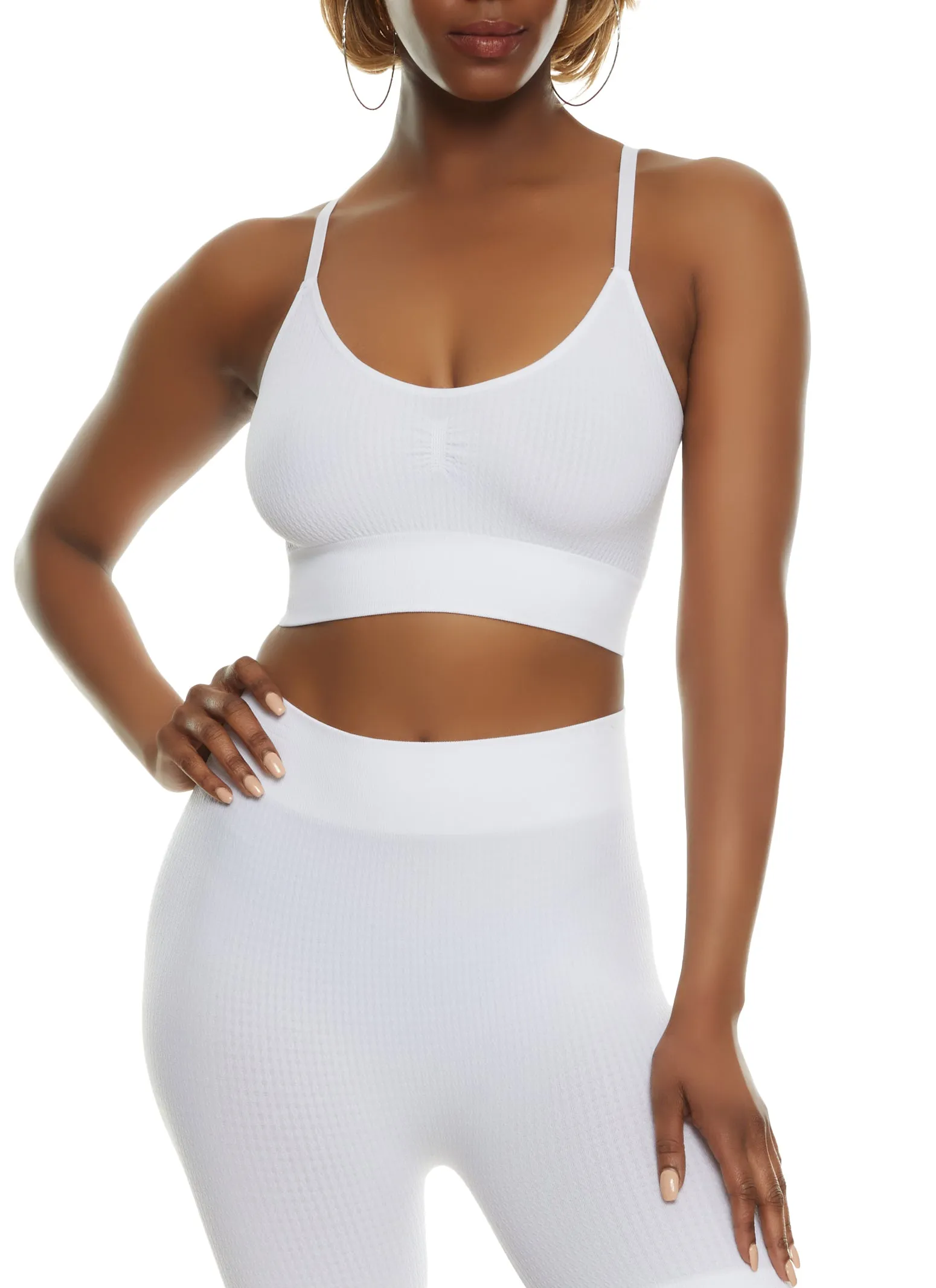 Seamless Textured Knit Scoop Neck Cami sold by Rainbow