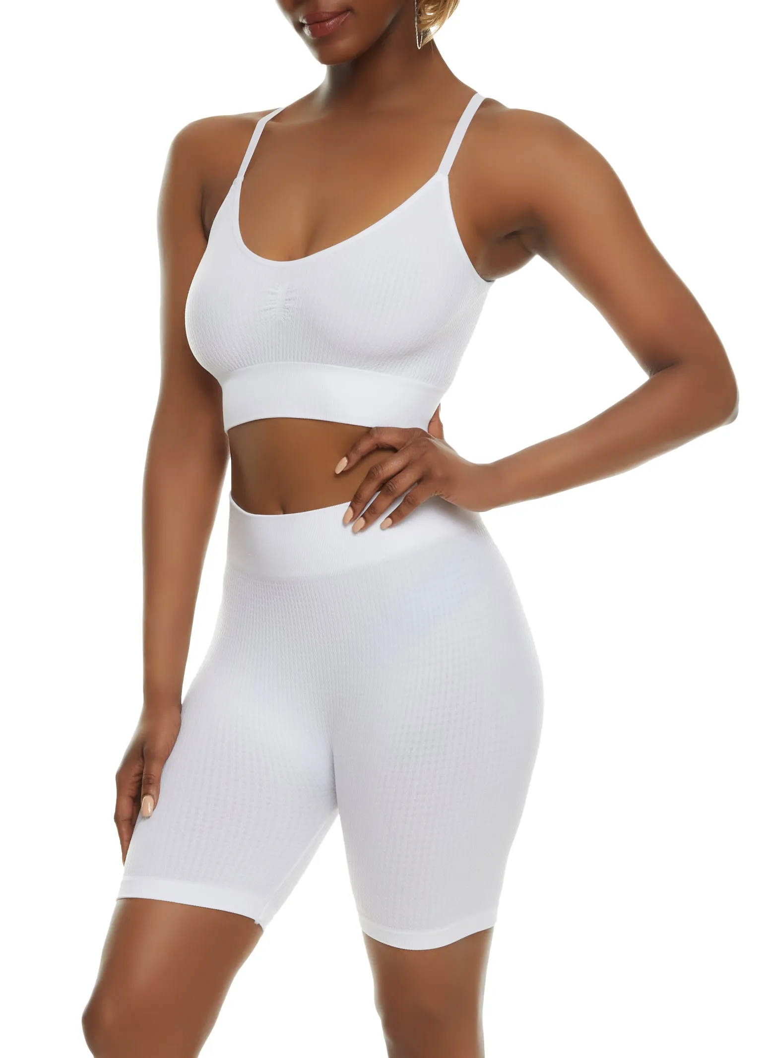 Seamless Textured Knit Scoop Neck Cami sold by Rainbow product image thumbnail 2