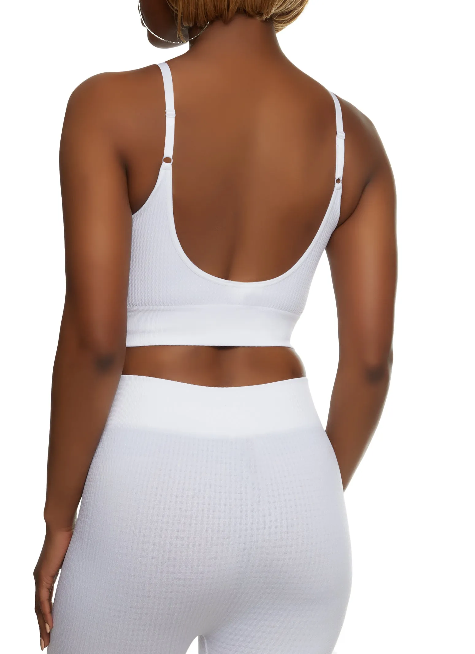 Seamless Textured Knit Scoop Neck Cami sold by Rainbow product image thumbnail 3